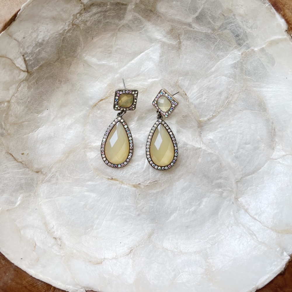 Beautiful Gold and Iridescent Earrings
